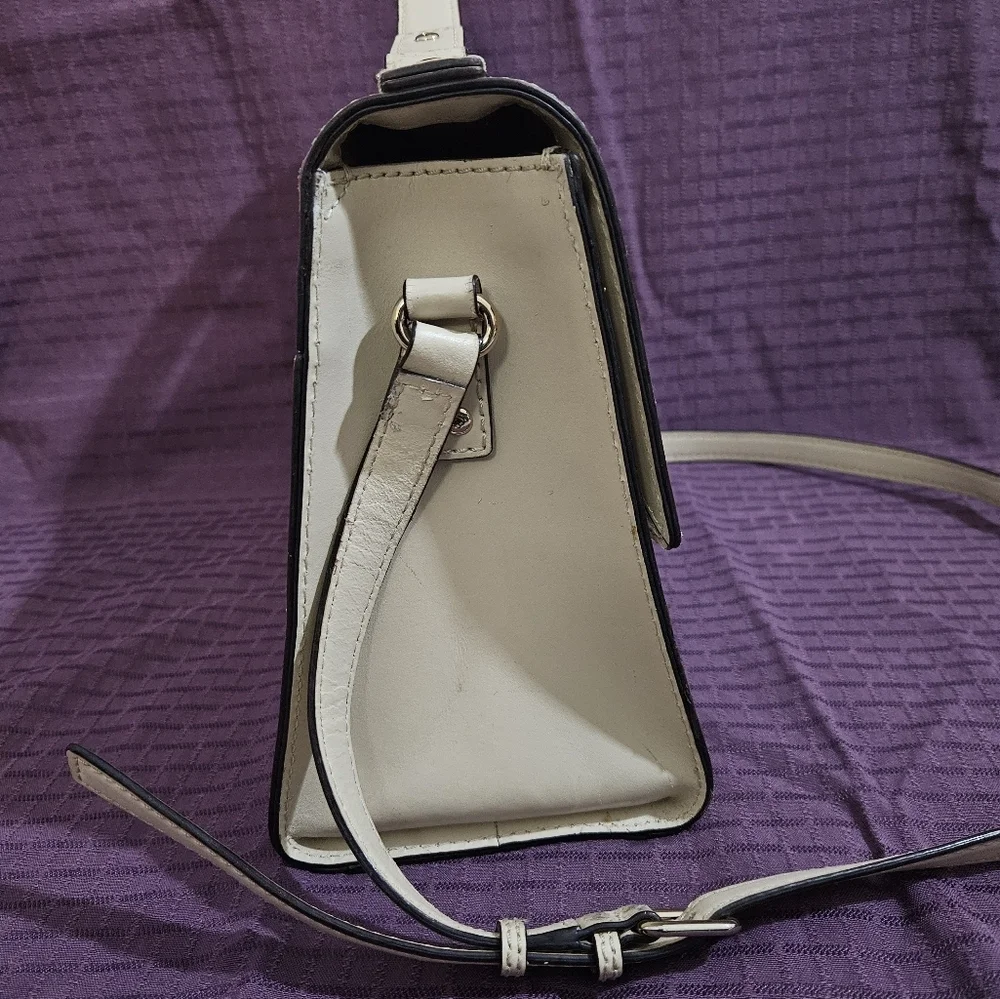 Kate Spade Cream Leather Satchel/Crossbody